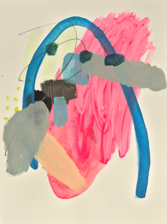 Farbmalerei - Abstrakte Malerei von Rena Jachens, Zeitgenössische Kunst 2019